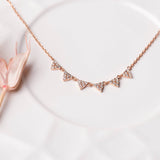 Diamond Traingle Necklace & Queen of Black Diamond Necklace Set