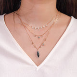 Diamond Triangle Necklace Pendant Silvermist Jewelry 