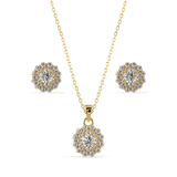 Double Halo Diamond Set