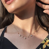 Drop Diamond Pendant Necklace