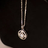 Geometric Diamond Pendant Necklace Pendant Silvermist Jewelry 