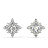 Kite Diamond Jacket Earrings