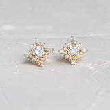 Kite Diamond Jacket Earrings