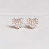 Timeless Heart Stud Earrings