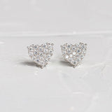 Timeless Heart Stud Earrings