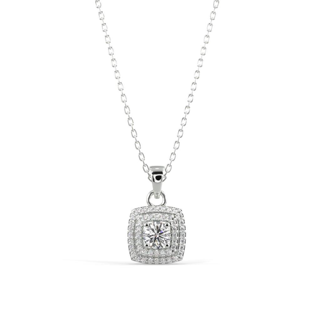 DIAMOND DISC PENDANT NECKLACE – Silvermist Jewelry