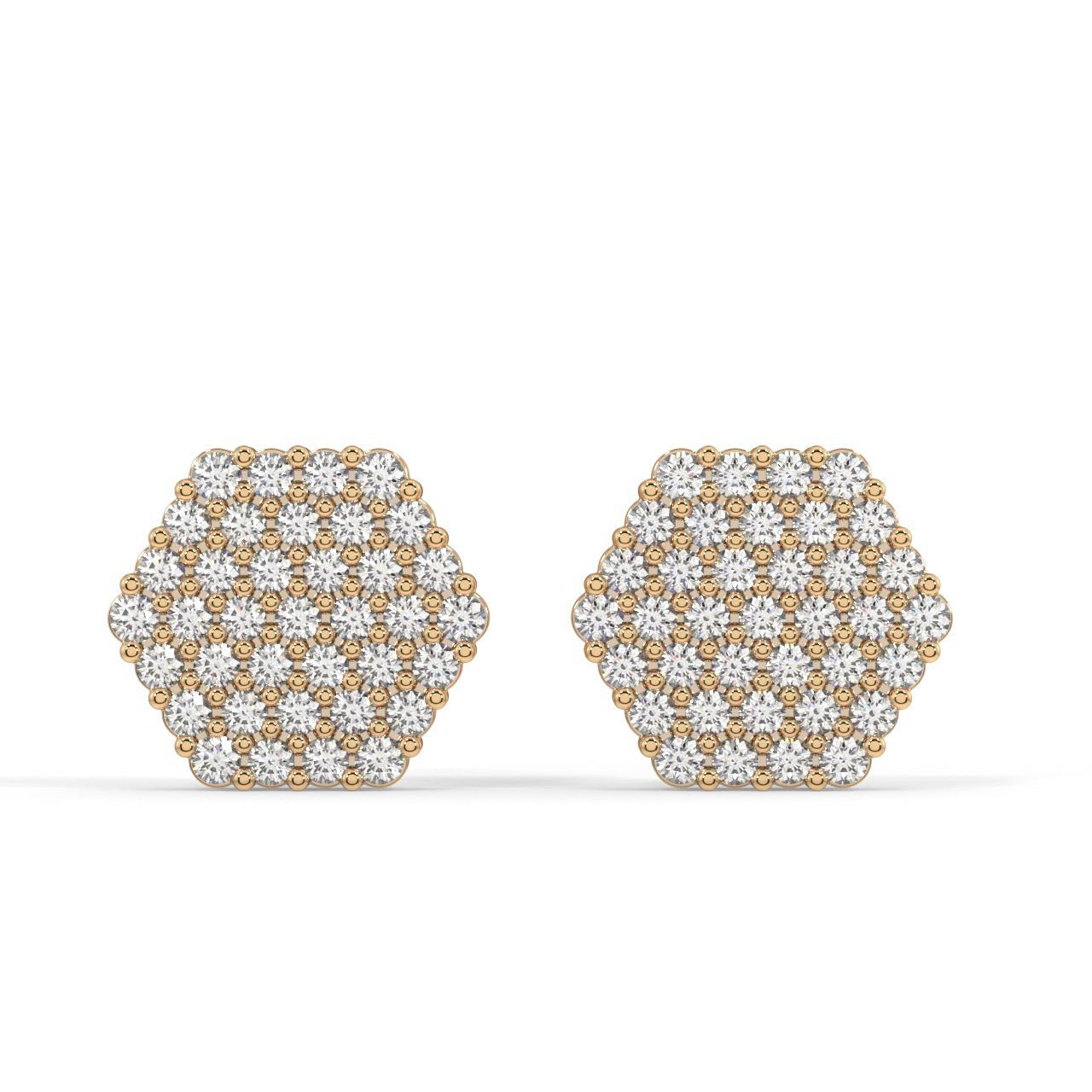 6 carat total 3ct each Lab Grown Diamond Stud Earrings in 14k Gold – ASSAY