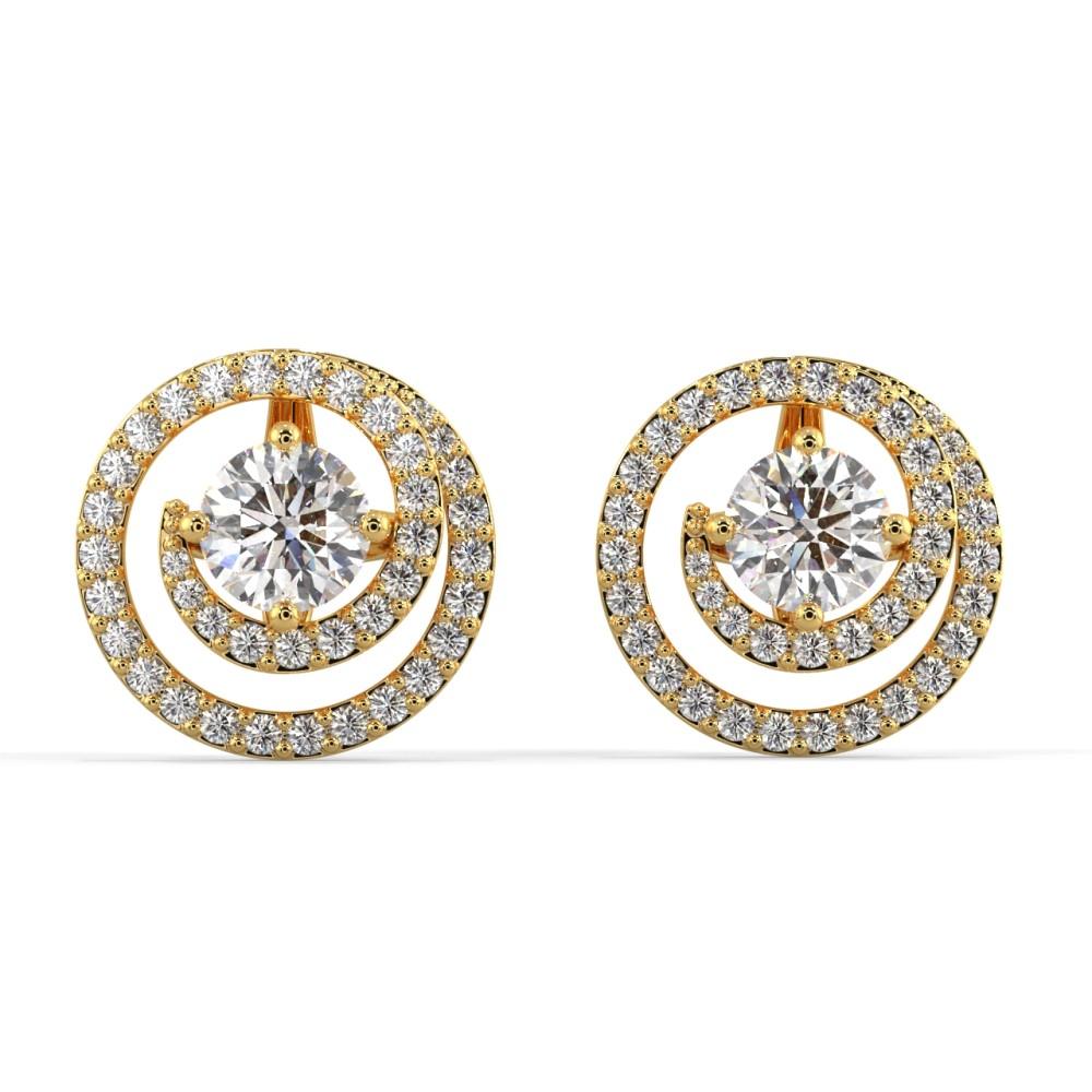 Whirlwind Diamond Jacket Earrings Earring Silvermist Jewelry YELLOW GOLD 
