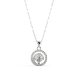 Whirlwind Diamond Pendant Necklace Pendant Silvermist Jewelry WHITE GOLD 