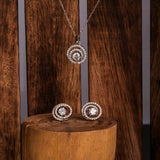 Whirlwind Diamond Pendant Necklace